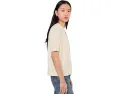 Футболка Varley Kasey Mock Placket Rib Tee с имитацией планки