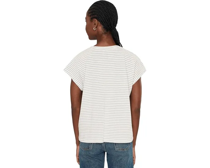 Футболка с коротким рукавом из органического хлопка Eileen Fisher в полоску