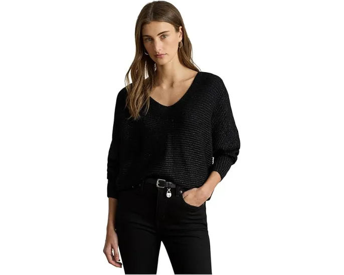 Свитер Lauren Ralph Lauren Petite с металликом и рукавом долман