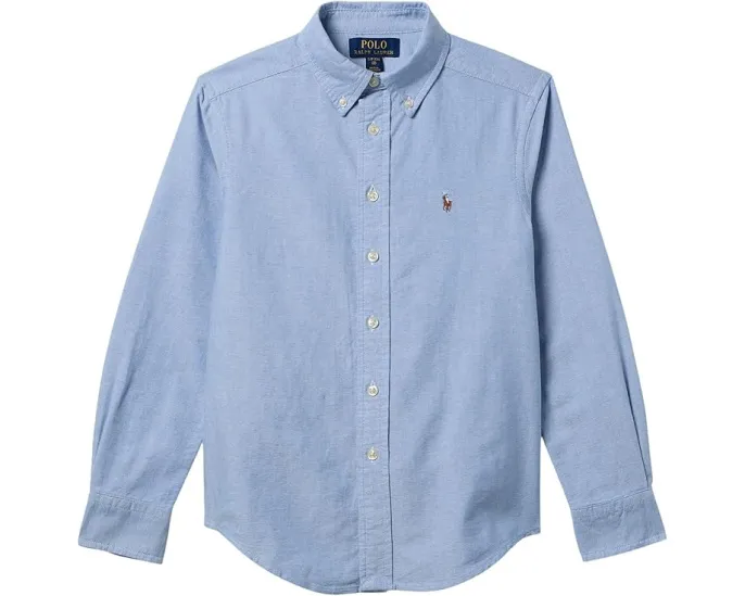 Детская рубашка Polo Ralph Lauren Kids Cotton Oxford Sport с вышитым пони