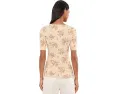 Топ с кружевной отделкой и цветочным принтом Lauren Ralph Lauren