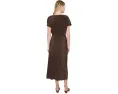 Платье Vince Directional Pleated Twist миди с драпировкой