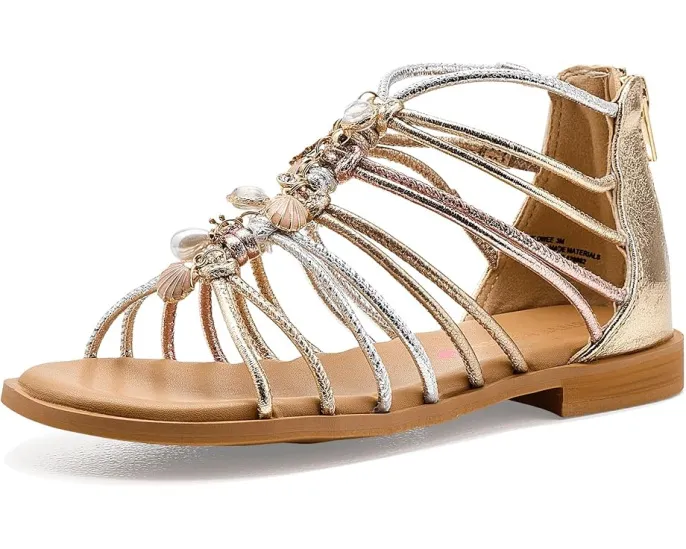 Steve Madden Glowee детские сандалии с металлическими бретелями и застежкой-молнией