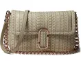 Кожаное плечевое сумка The Monogram с цепным ремнем и магнитной застежкой Marc Jacobs