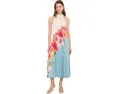 Платье Adrianna Papell Floral Pleated Chiffon с цветочным принтом