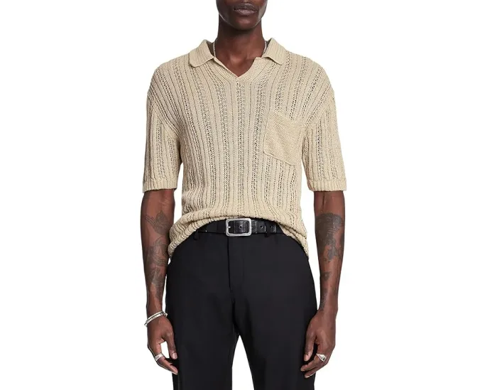 Льняное поло-свитер John Varvatos Odin Linen Y2317S25