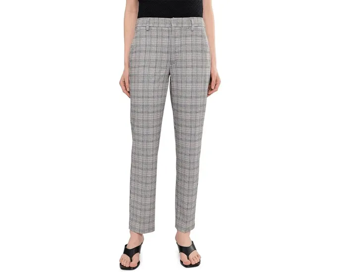 Брюки Liverpool с завышенной талией Kelsey Mid-Rise длиной 29 дюймов (73.66 см) из ткани glen plaid