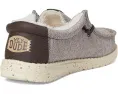 Детские лоферы Hey Dude Kids Wally Heathered Cozy с утепленным верхом и стелькой ЭВА