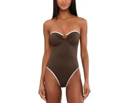 Купальник цельный Beach Bound бандо с кольцом от Seafolly на полочке