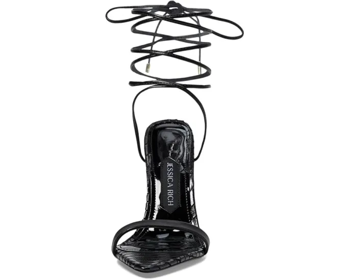 Босоножки Jessica Rich Rich Sandal на шпильке с перьями