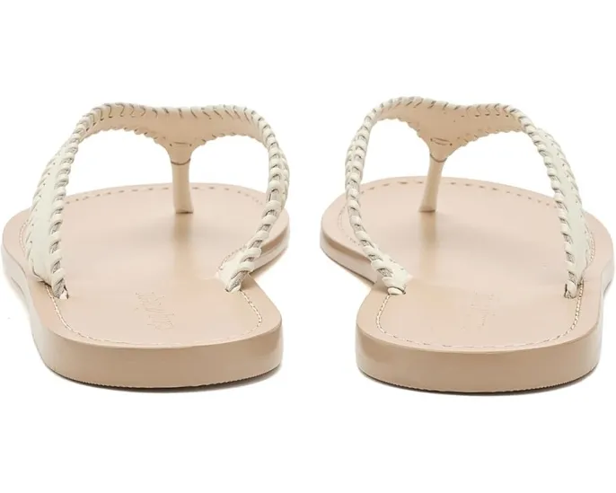 Jessica Leather Sandals от Cinq à Sept кожаные сандалии на плоском ходу