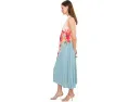 Платье Adrianna Papell Floral Pleated Chiffon с цветочным принтом