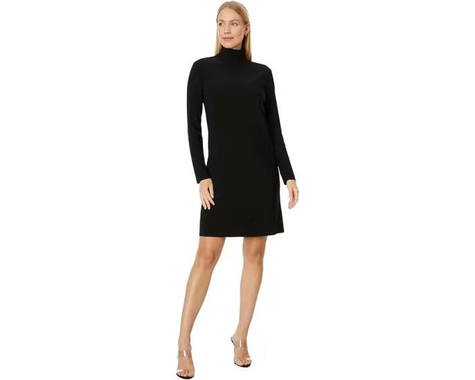 Платье Norma Kamali Long Sleeve Turtleneck Dress To Knee с водолазкой