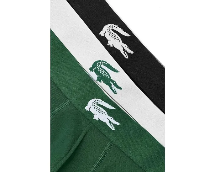 3 пары трусов Lacoste из стрейч-джерси с контрастным поясом
