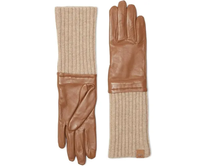 Перчатки Luxe Glove из кашемировой смеси и натуральной кожи UGG