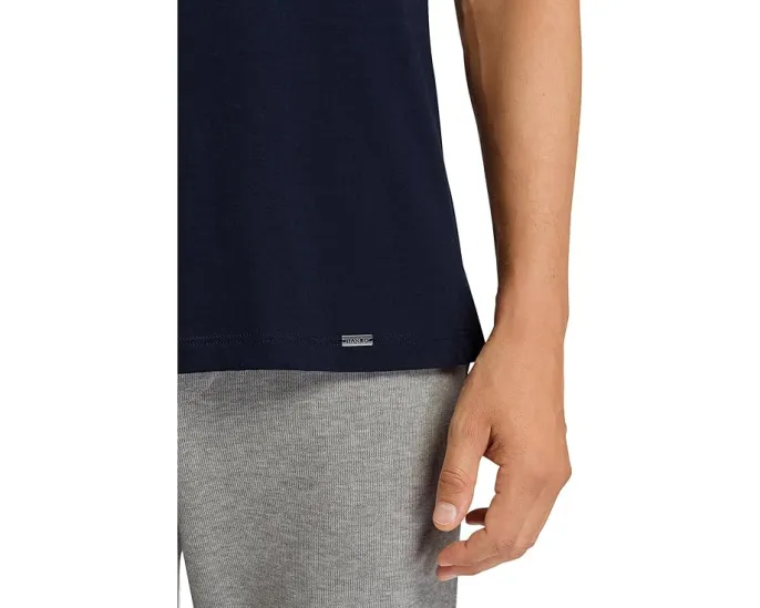 Футболка Hanro Living с коротким рукавом и круглым вырезом из мягкого хлопка