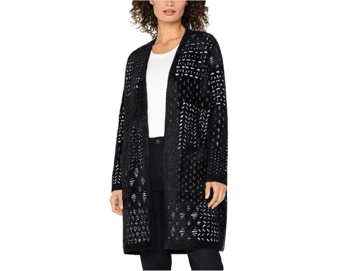 Кардиган-пальто Liverpool Los Angeles Long Sleeve Collarless Open Front Sweater Coat