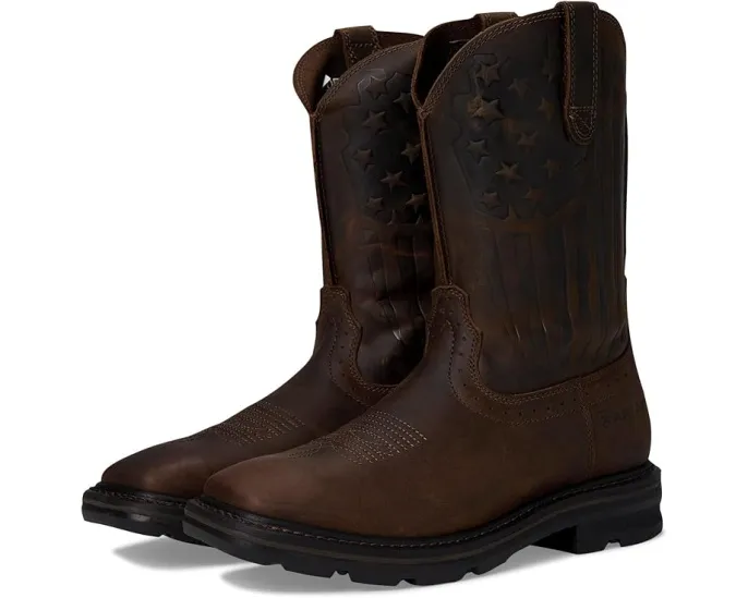 Рабочие ботинки Sierra Shock Shield Patriot от Ariat с мягким носком