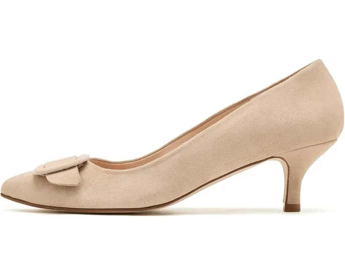 Туфли-лодочки Robin из замши с пряжкой и каблуком kitten heel от French Sole