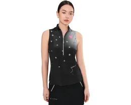 Топ Jamie Sadock без рукавов с молнией спереди Happy Heart в горошек