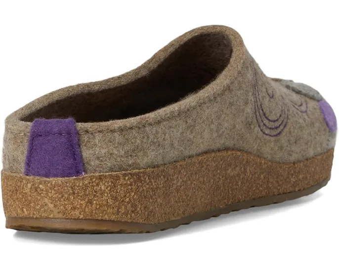 Кожаные клоги Haflinger Hawk с пробковой стелькой и ремешком