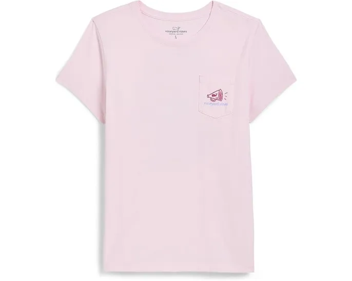Детская футболка Vineyard Vines с коротким рукавом и нагрудным карманом
