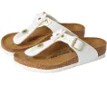Детские сандалии Birkenstock Gizeh Flowers с аппликацией и пробковой стелькой