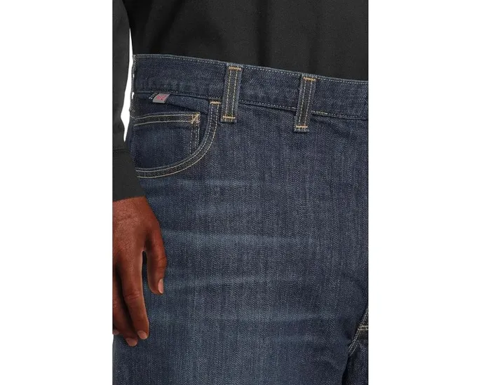 Джинсы Carhartt Big & Tall FR Relaxed Straight Rugged Flex в цвете Midnight Indigo