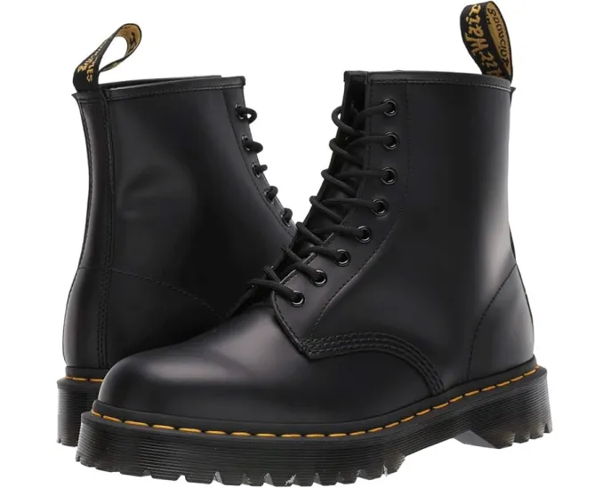 Ботинки Dr. Martens 1460 Bex на шнуровке из гладкой кожи с высокой платформой