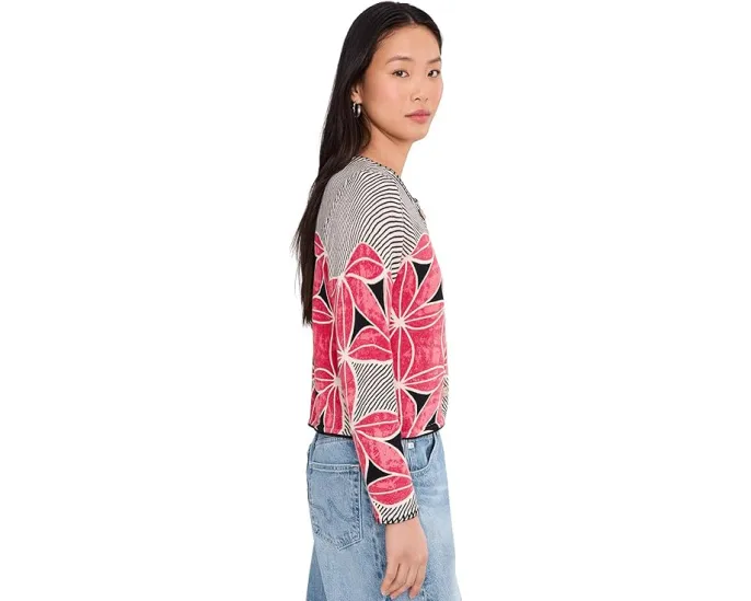 Кардиган NIC+ZOE Petite Gallery Walk с ручной печатью и абстрактным рисунком