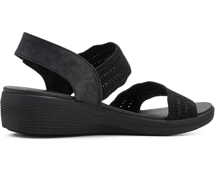 Сандалии SKECHERS Arya Favorite Finds с металлическим отливом и стелькой Luxe Foam