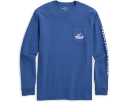 Vineyard Vines футболка с длинным рукавом и принтом хоккейного кита
