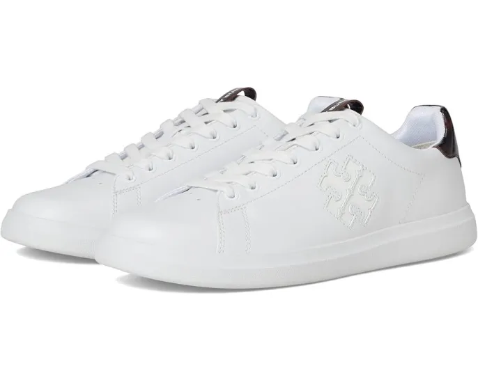 Кроссовки Tory Burch Double T Howell Court из кожи и полиуретана с круглым носком