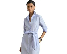 Платье-рубашка Lauren Ralph Lauren из хлопка end-on-end с поясом