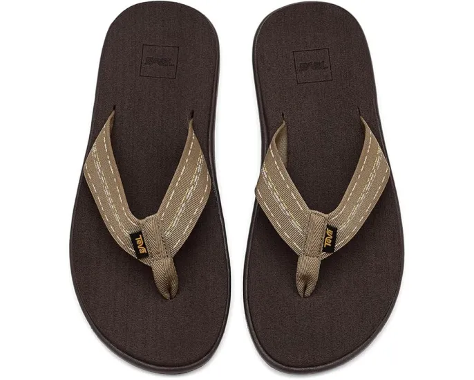 Сланцы Teva Voya Flip с быстросохнущими ремешками и стелькой Mush