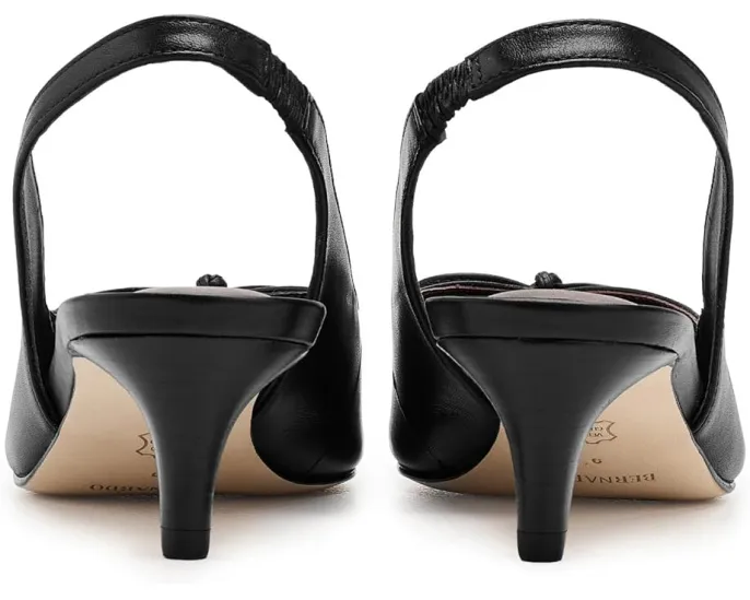 Туфли Misha с открытой пяткой и бантом из кожи от Bernardo