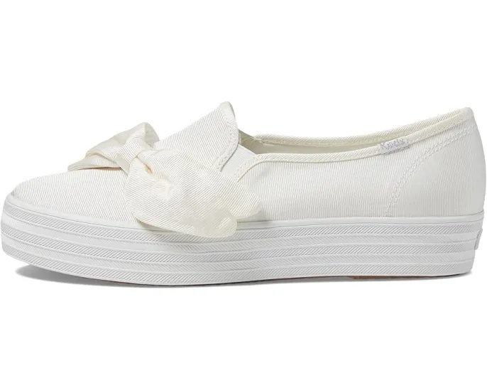 Кроссовки Keds Triple Decker на платформе с металлическим верхом