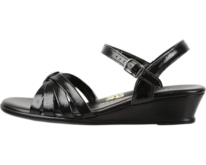 Босоножки SAS Strippy Wedge на танкетке с регулируемой пряжкой