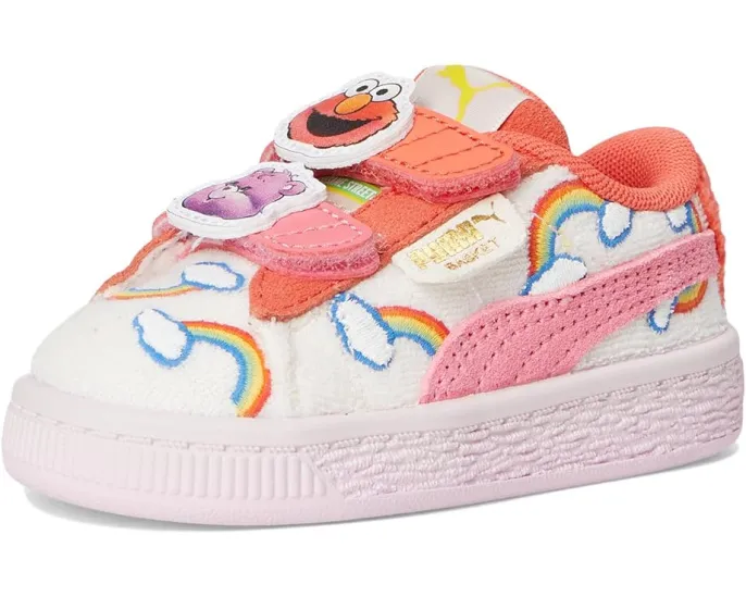 Детские кроссовки PUMA Kids Basket с липучками Care Bears и Sesame Street