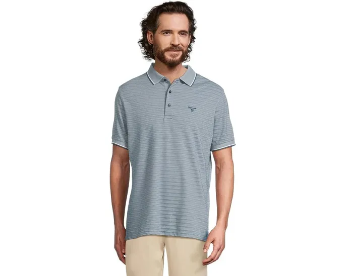Polo Barbour Taverham Performance с двухтонным переплетением и жаккардовым воротником