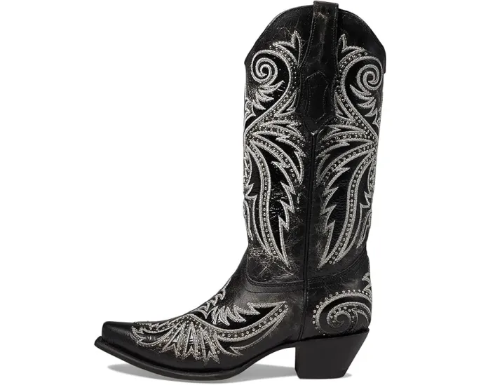 Сапоги Corral Z5209 до середины икры с вышивкой и заклепками