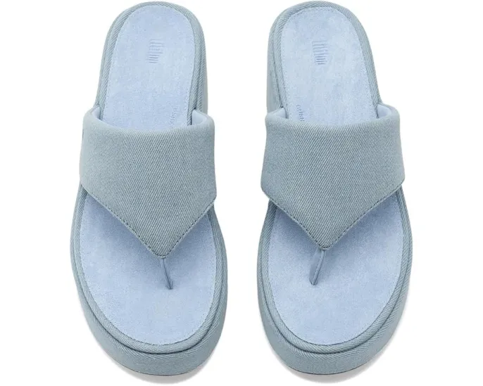 FitFlop Сандалии Platfforms Denim на клиновидном каблуке
