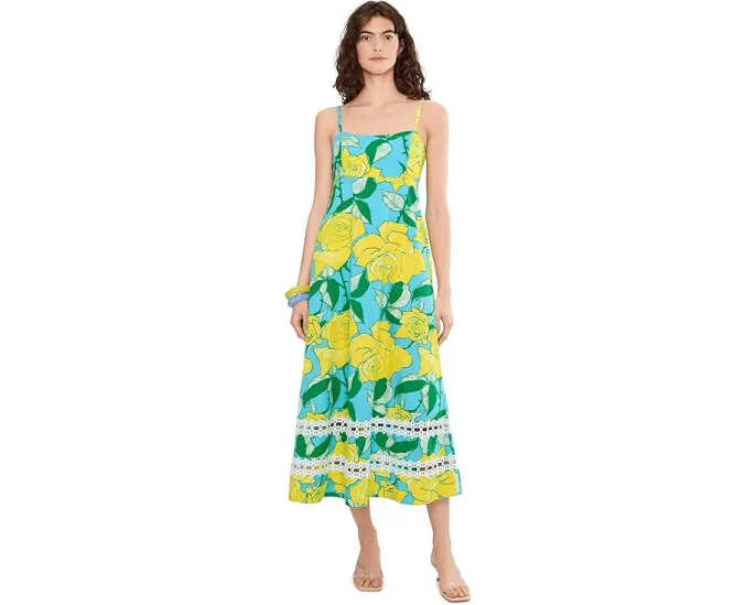 Платье миди Haliey с цветочным принтом от Lilly Pulitzer