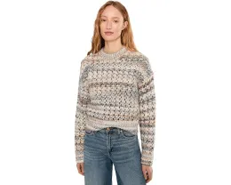 Свитер Madewell Fawn Open Stitch с полосками и ажурной вязкой