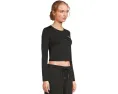 Кроп-топ PUMA Essentials с длинными рукавами и вышитым логотипом