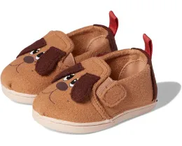 Детские лоферы TOMS Felt Pound Puppy с мордочкой щенка на липучке
