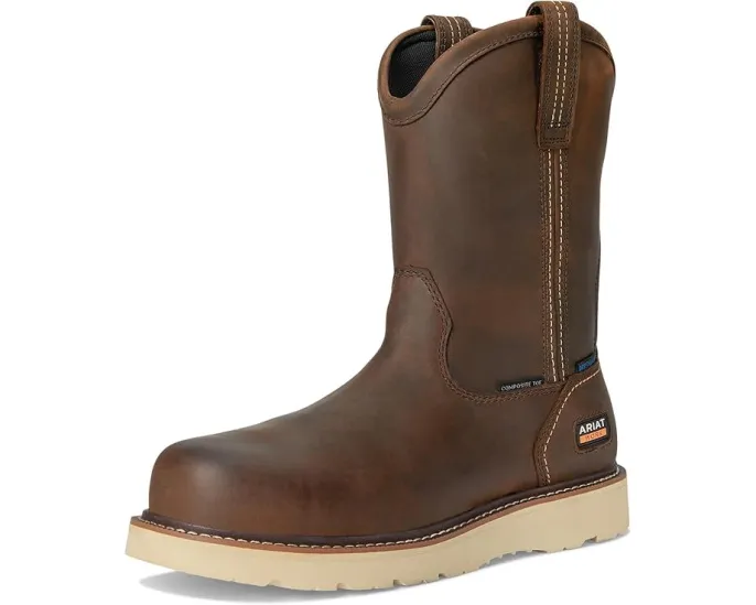 Рабочие ботинки Ariat Rebar Wedge Pull-On с композитным носком и водонепроницаемостью