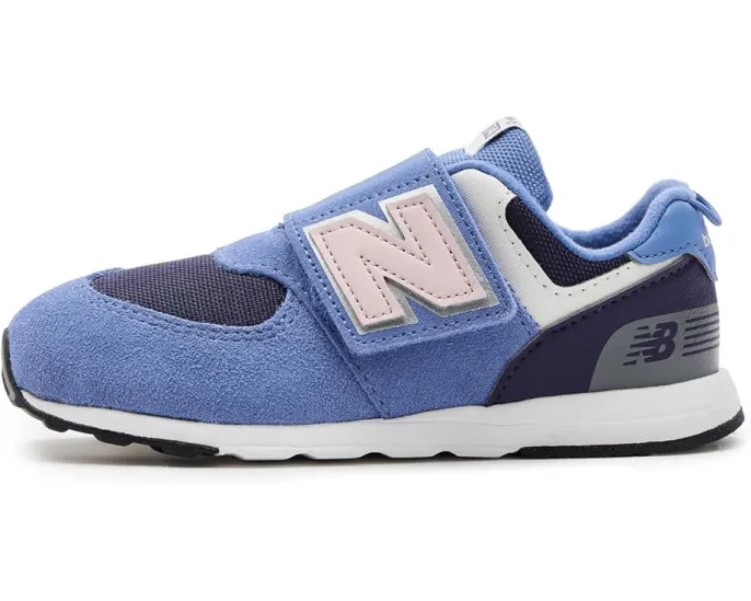 New Balance Kids 574 Bungee Lace первые кроссовки с липучкой