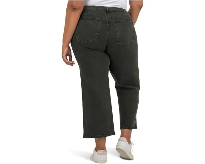 Джинсы KUT from the Kloth Plus Charlotte High Rise Wide Leg с обычным подолом