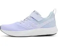 New Balance 625 детские кроссовки на липучках фиолетовые с дышащей сеткой
